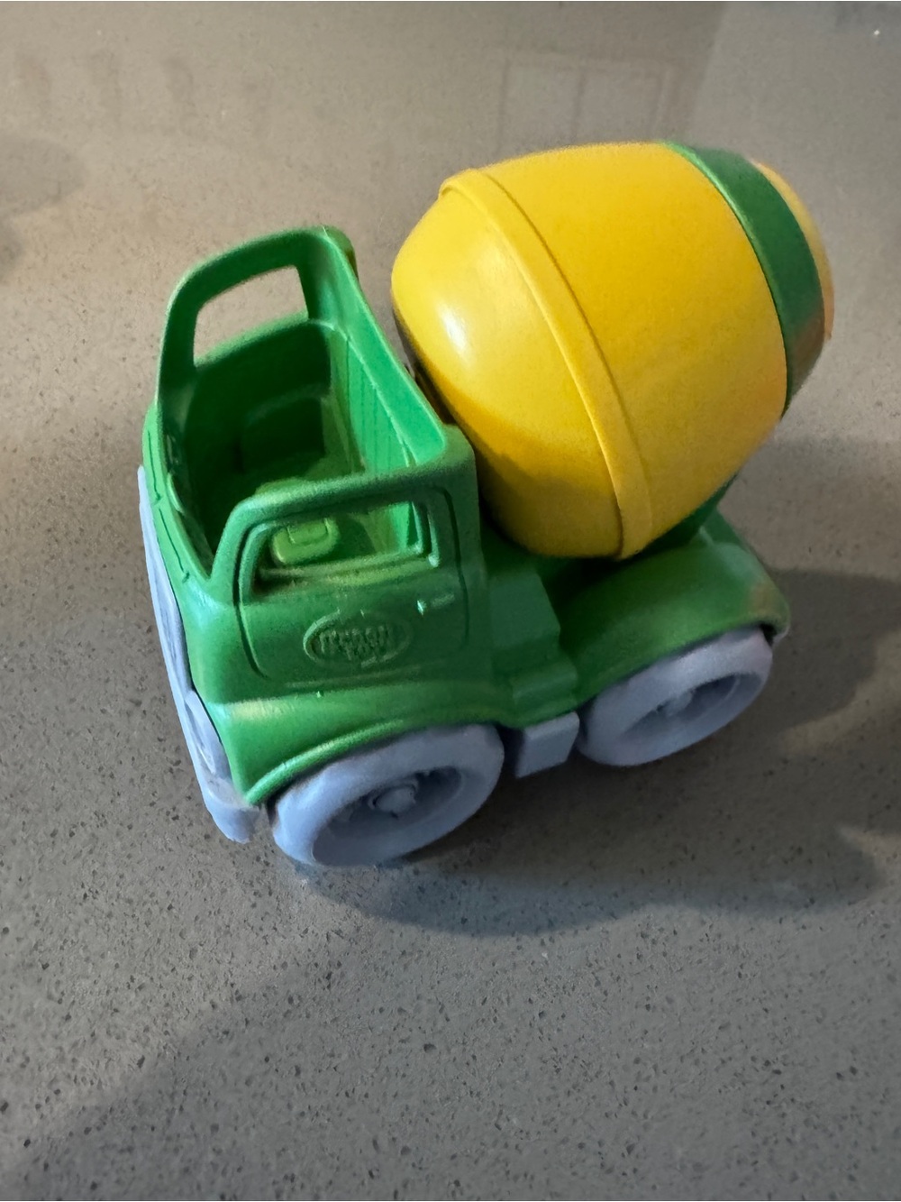 Green & Yellow Cement Mixer Toy Truck by Green Toys